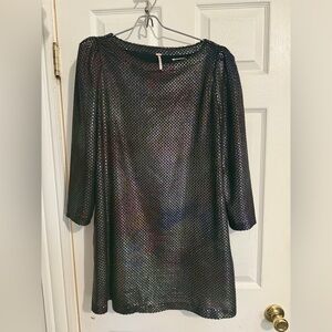 Free People Multicolor Long Sleeve Dress